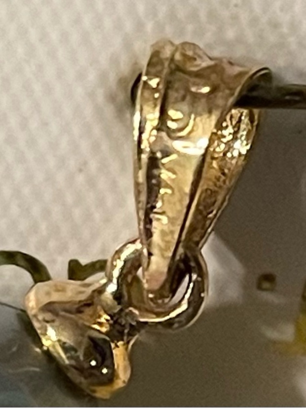 14K Gold Tahitian Black Pearl Pendant - Picture 4 of 6